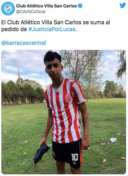 El pedido de Justicia por Lucas de los clubes del fútbol argentino.