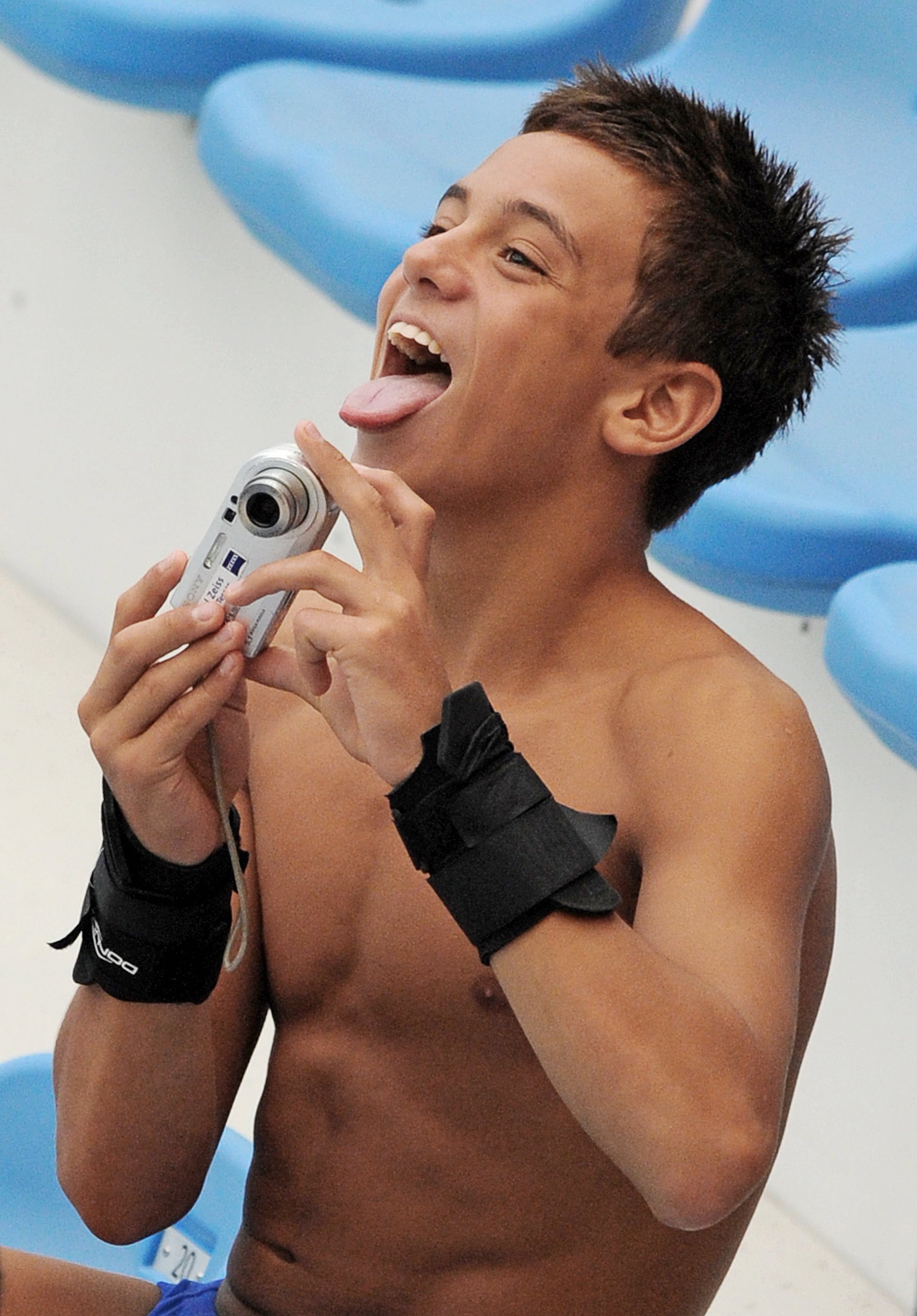 Tom Daley, con 14 años, participó en Pekín 2008.