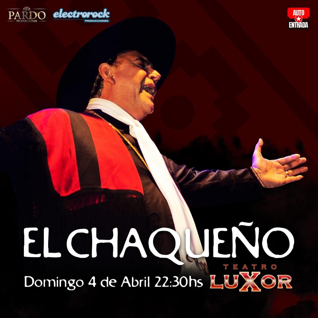 El Chaqueño Palavecino en el Teatro Luxor, fin de Semana Santa en Carlos Paz.