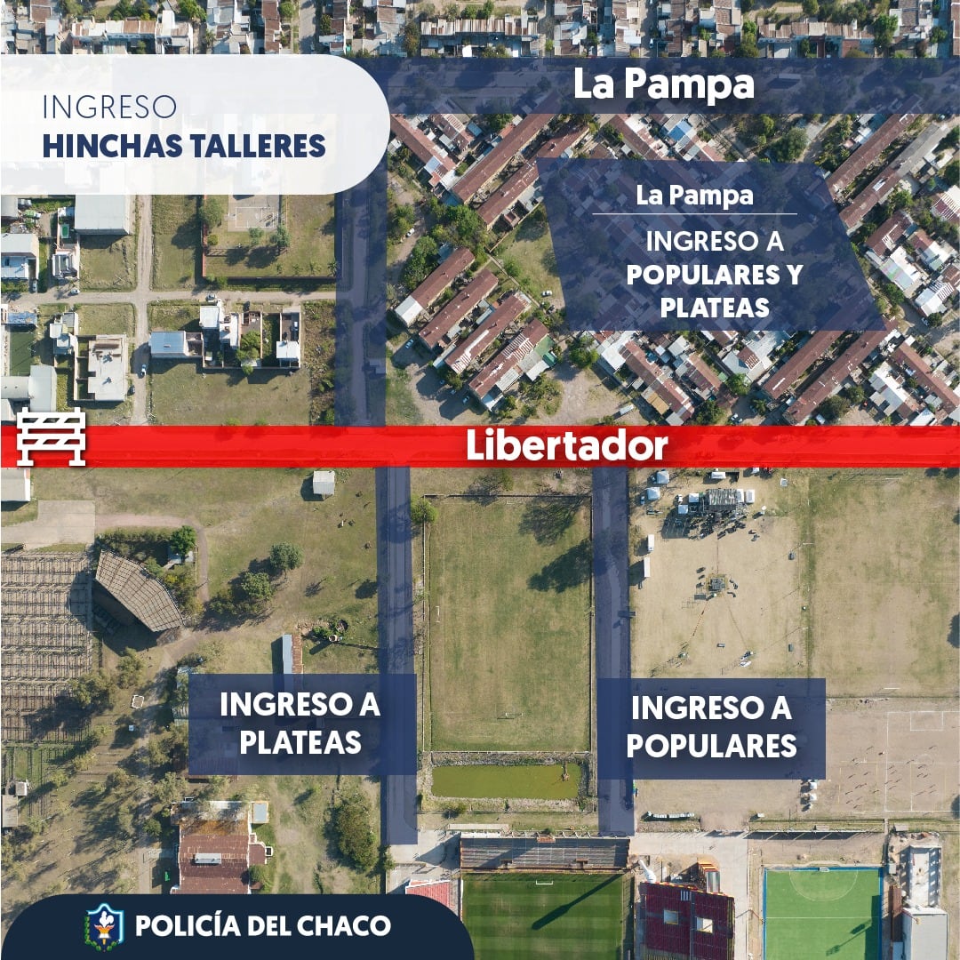 La policía chaqueña diagramó el operativo de seguridad para el partido entre la T y el Rojo de Avellaneda