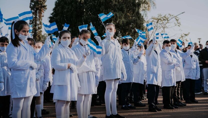 Día de la Bandera: el acto central se realizó en Candelaria.