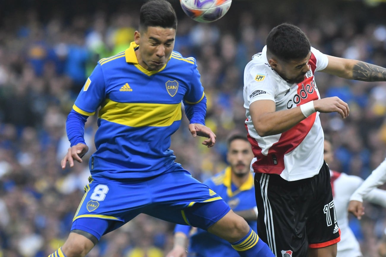 Boca y River, en la Bombonera, en una nueva edición del superclásico, por la Liga Profesional 2022. (Fotobaires)