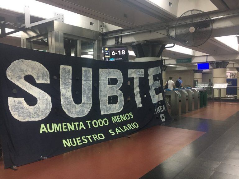 Medidas de fuerza en el subte.