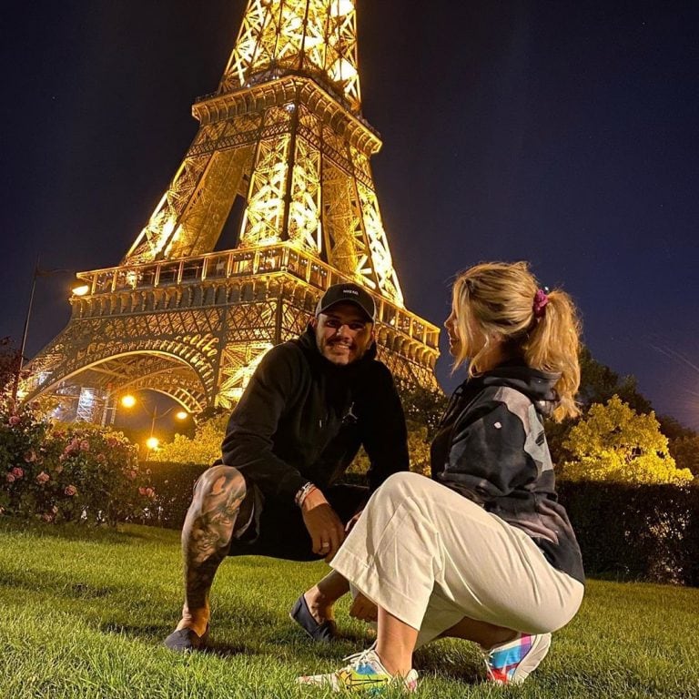 Wanda Nara paseando por París (Instagram)