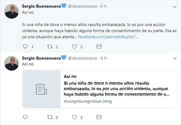 Respuesta de Sergio Buenanueva en las redes sociales