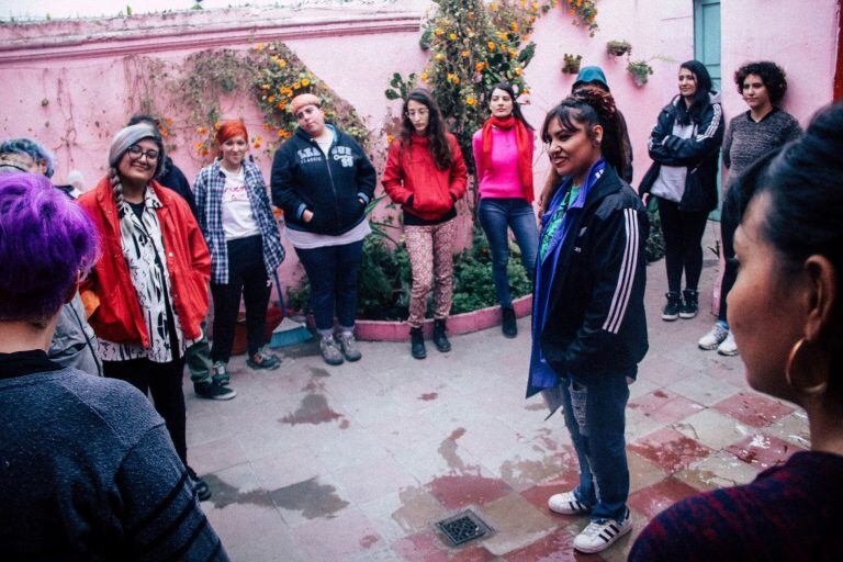 Encuentro de hip hop transfeminista.