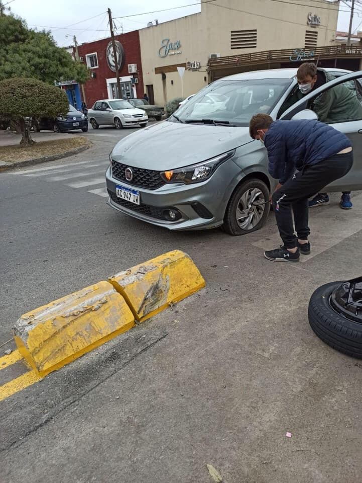 Accidentes en las nuevas bicisendas de Salta. (Twitter)