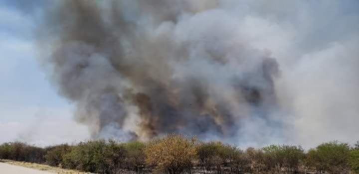 Fuego y peligro en San Luis.