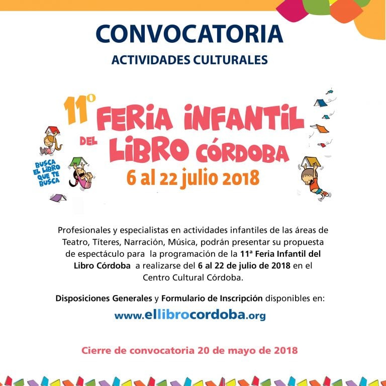 Convocatoria de la Feria Infantil del Libro para artistas