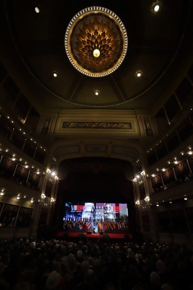 Congreso de la Lengua en Córdoba, con la presencia de los reyes de España, el presidente Mauricio Macri y el gobernador Juan Schiaretti.