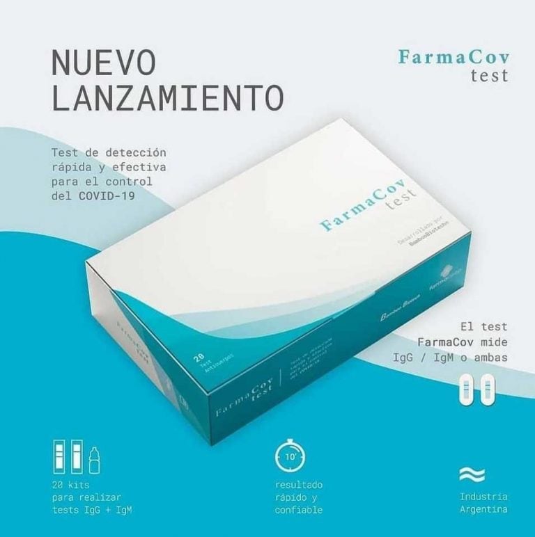 Científicos de la UNLP crearon el primer test serológico rápido para detectar COVID-19. Funciona de modo similar a los test de embarazo. En 5 minutos permite saber si la persona está o estuvo infectada con el virus (UNLP)