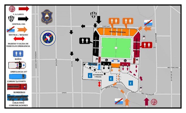 Operativo de Seguridad para la semifinal de la Copa Argentina