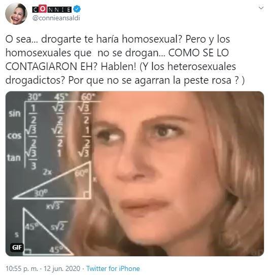 Tras los dichos de Casella, las redes sociales se llenaron de críticas, como Connie Ansaldi.