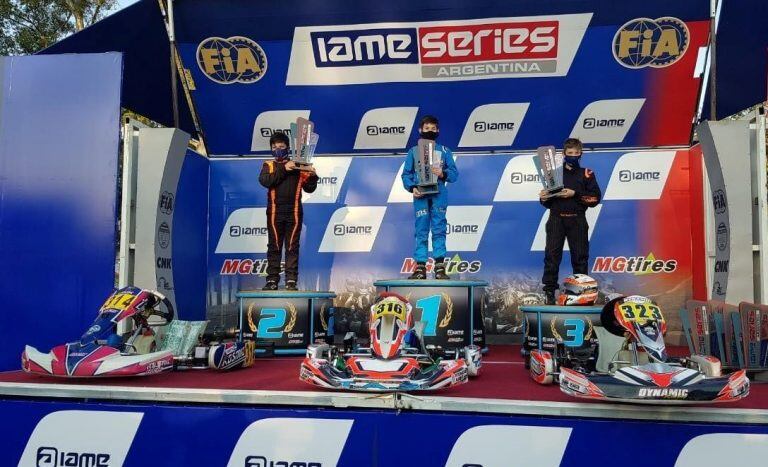 Fausto Arnaudo joven piloto de Karting de Arroyito