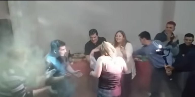 Fiesta de cumpleaños en cuarentena.