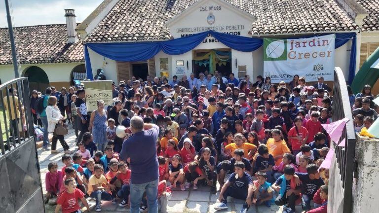 Acto de cierre de una nueva edición del Programa Crecer realizado en el Centro de La Falda (Salta).