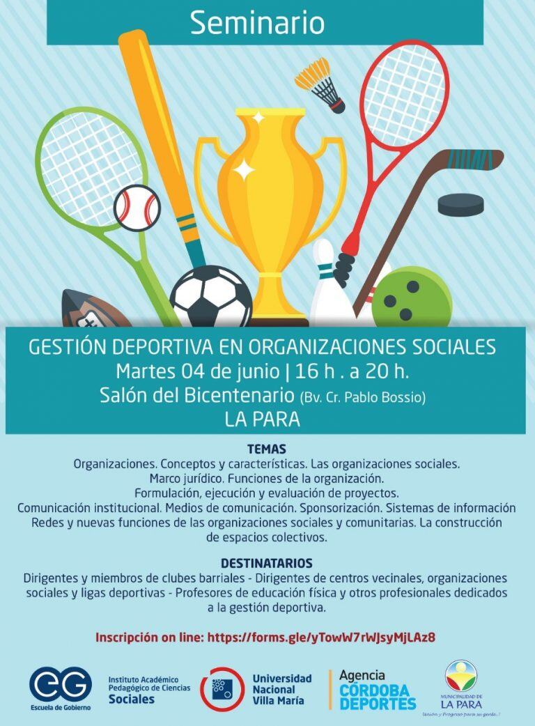 Seminario en Gestión Deportiva