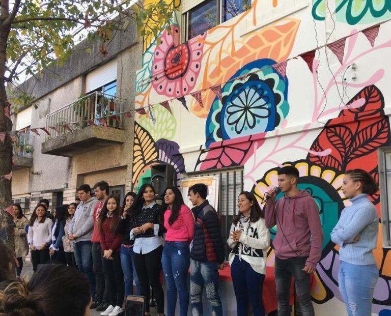 El domingo fue una fiesta en la inauguración de la residencia universitaria de la Fundación Sí en Rosario. (Facebook)