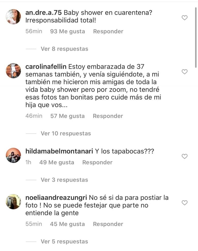 Los comentarios que recibió Sofía Zamolo (Cortesía: TN)