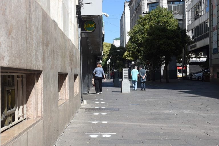 Operativo de ordenamiento y limpieza por reapertura de bancos (Municipalidad de Rosario)