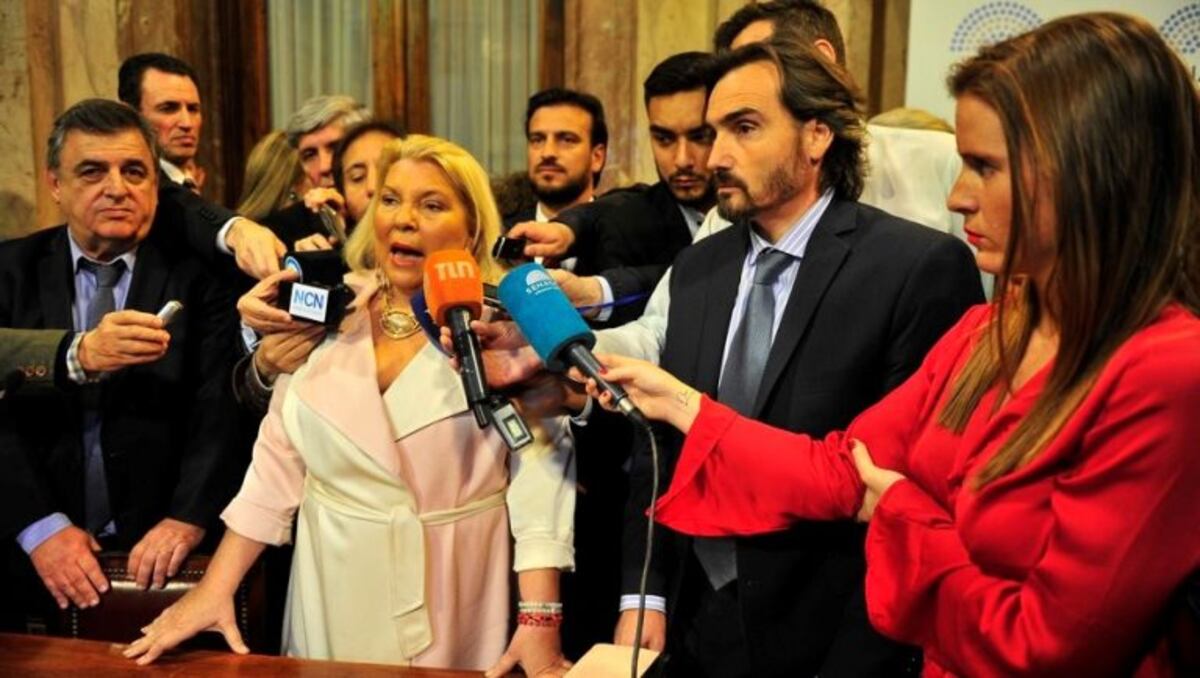 Carrió no pudo asumir como presidenta de una Bicameral