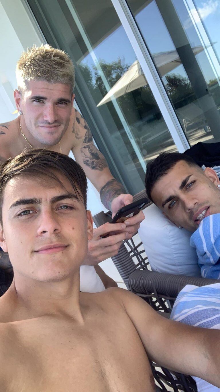 Las vacaciones de Dybala, De Paul y Paredes (Foto: Instagram)