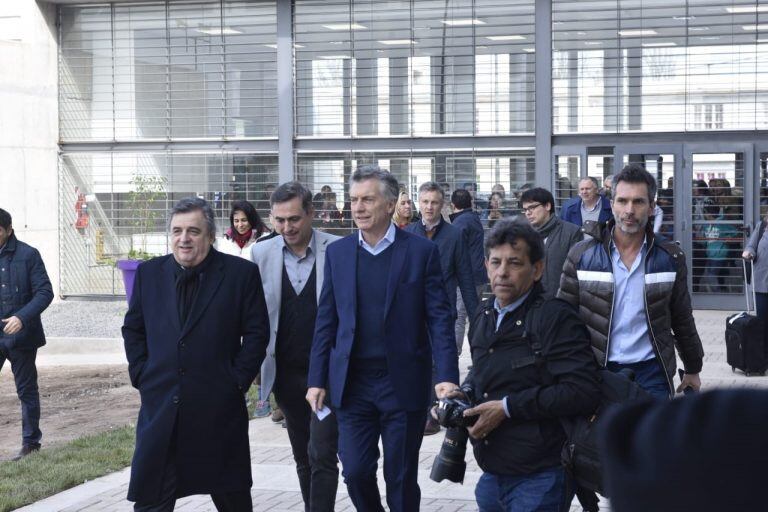 Macri en Córdoba, en conferencia de prensa tras la inauguración del Parque Educativo de barrio Marqués Anexo.