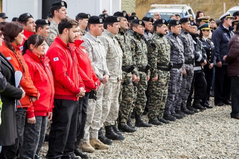 Inauguración del nuevo destacamento de Puente Justicia