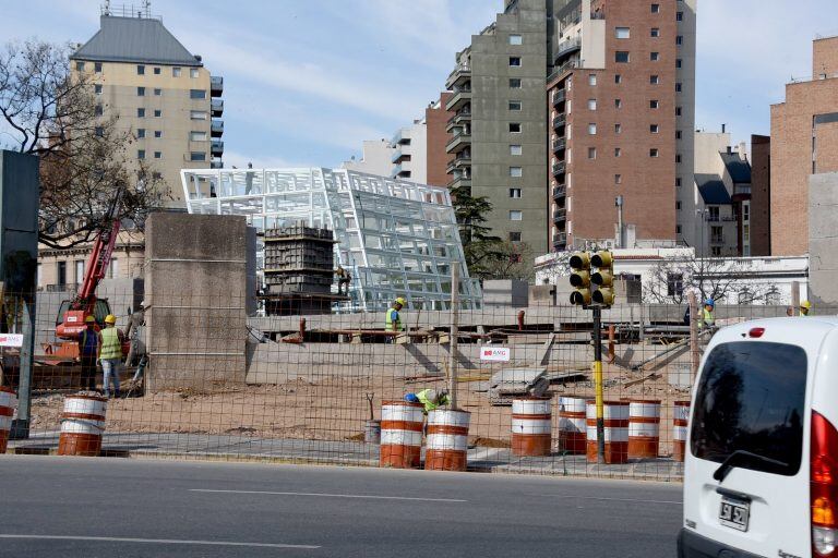 Avanzan las obras en Plaza España.