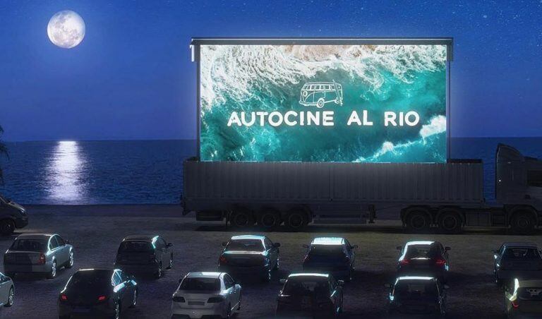 Bajo estrictos protocolos sanitarios, inauguran un autocine junto al río en San Isidro