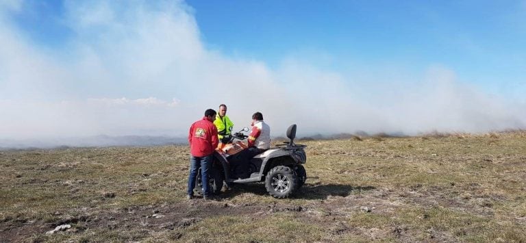 Se registró el mediodía del pasado domingo 24 en un establecimiento rural ubicado en cercanía del Lago Colhué Huapi.