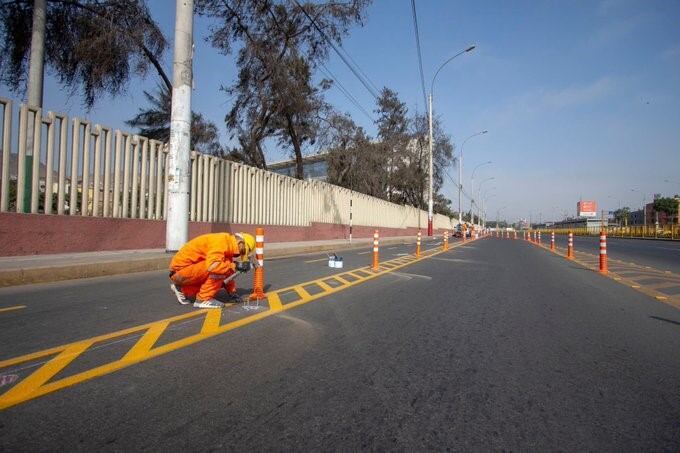 Demarcación de avenidas y bicisendas en Posadas.