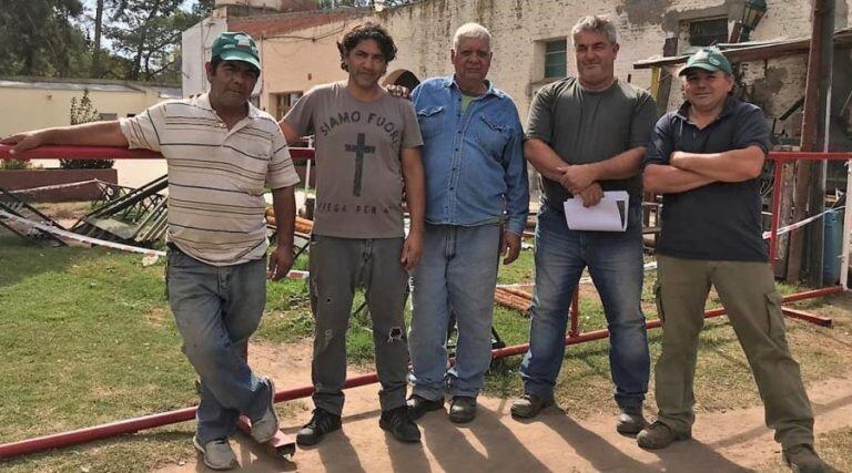 Carlos Cabral, Antonio Benítez, Jorge Chinca, Miguel Angel Tomasso y Gabriel Fernández (Municipalidad de Santa Rosa)