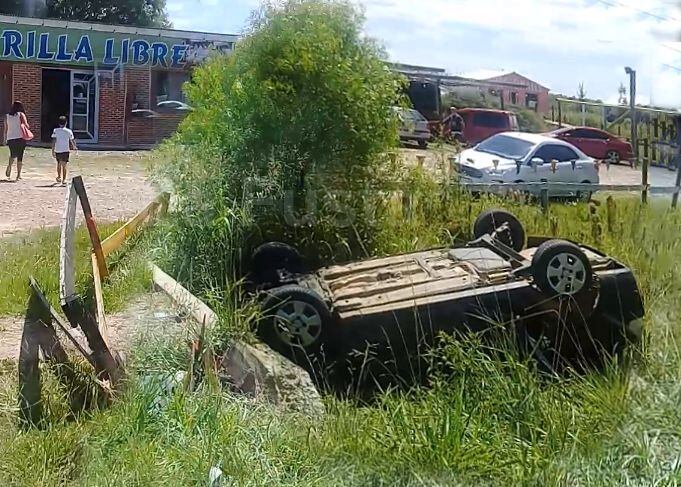 El automóvil salió de la Parrilla y emprendía el regreso a Chajarí