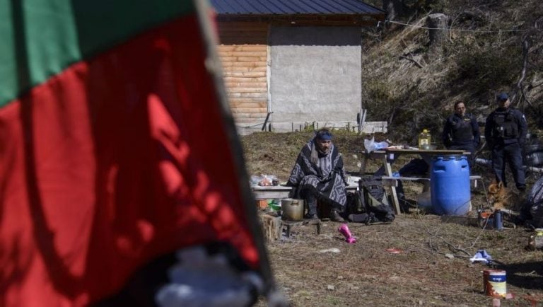 Comunidad Mapuche realizó una ocupación para recuperar terrenos.