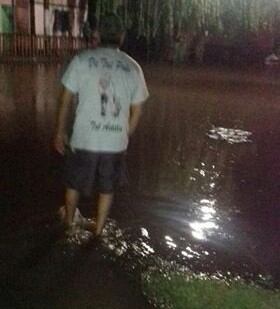 El temporal se hizo sentir en algunas localidades del centro santafesino.  (Todos para uno diario)