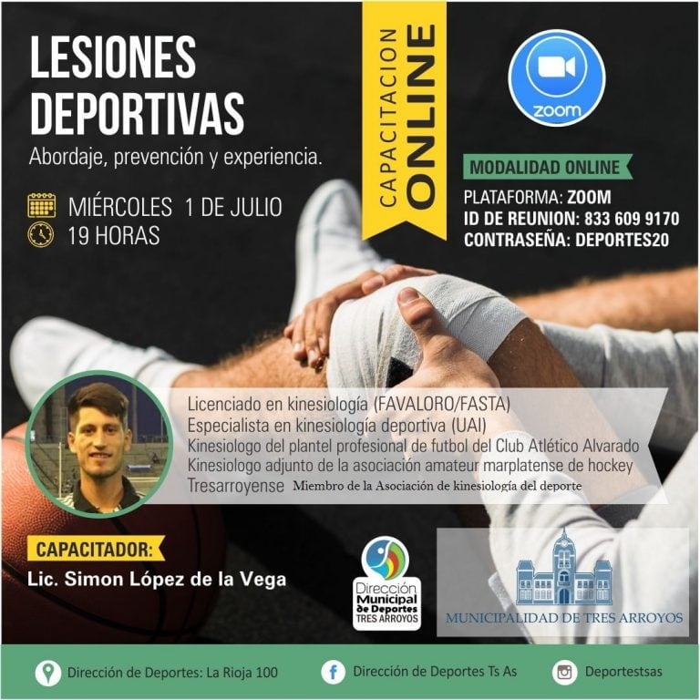 Capacitación sobre lesiones deportivas