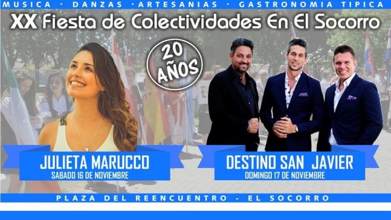 Fiesta de colectividades en El Socorro