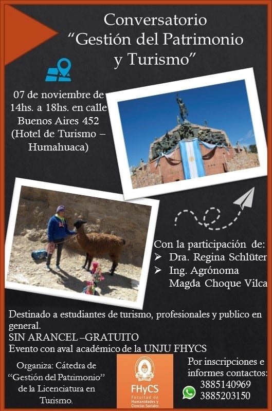 La cátedra “Gestión del Patrimonio” de la Licenciatura en Turismo de la Expansión Académica Humahuaca, organizó la actividad de este jueves.