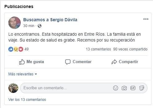 Ensenada: apareció Sergio Dávila el kiosquero que era intensamente buscado, y está grave