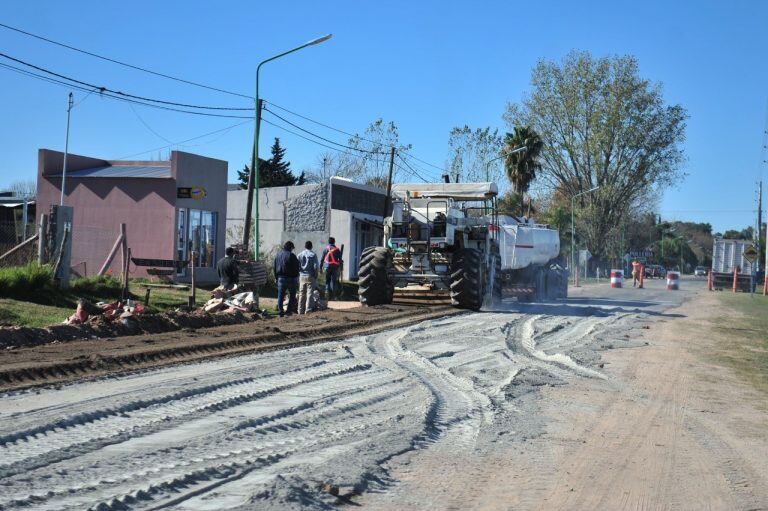 Obra de repavimentación Avenida 1º de diciembre PGB
Crédito: Prensa PGB