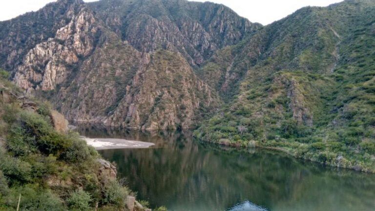 Dique de Luján, en San Luis.