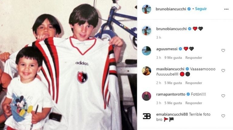 Una nueva foto de Messi con la camiseta de Newell's sacudió las redes