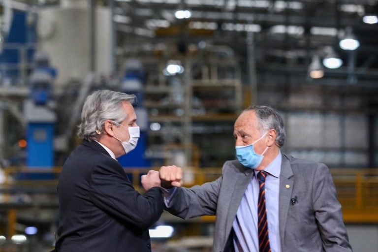 Alberto Fernández en el acto por el Día de la Insutria. (Foto: Presidencia)