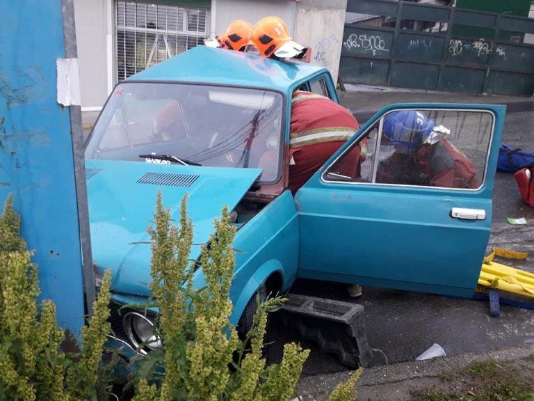 Accidente vial con heridos en Ushuaia.