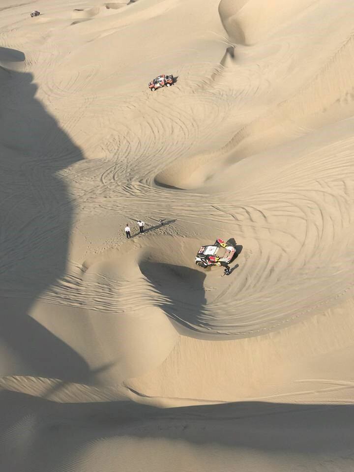 El abandono de Loeb en el Dakar.