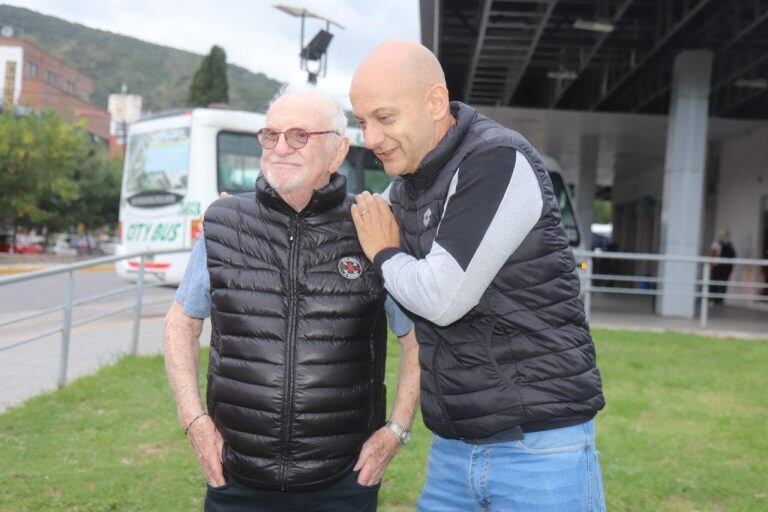 El fabuloso Pepe Soriano junto al intendente de Carlos Paz.