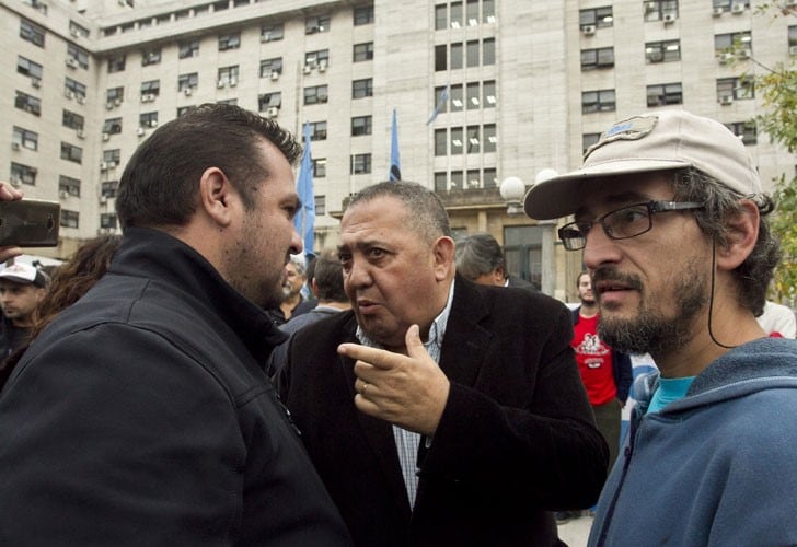 Luis D'Elia, uno de los hombres que participó de la marcha en febrero contra la Corte Suprema. 