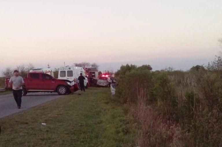 Choque fatal en Laguna Paiva. (@TodosParaUnoOk)