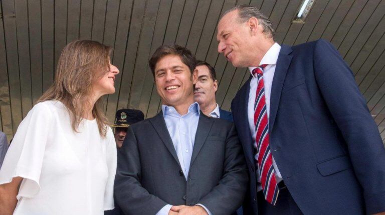 Sabina Frederic, Sergio Berni y Axel Kicillof. (crédito: NA)